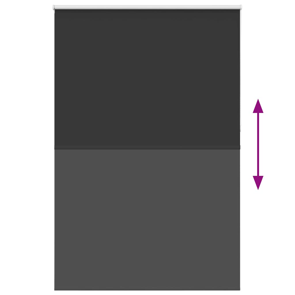 vidaXL Jaluzea cu role opace negru 150x210 cm Lățime țesătură 146,6 cm