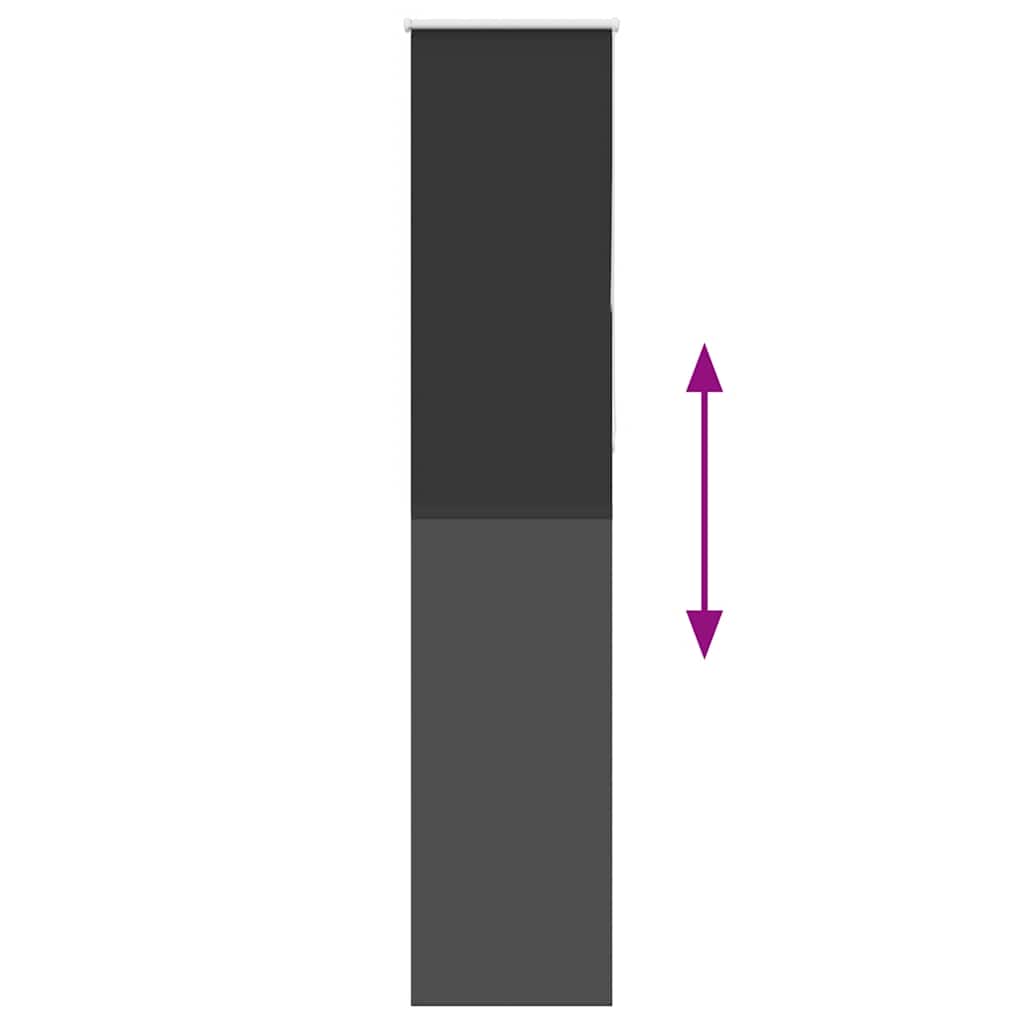 vidaXL Jaluzea cu role opace negru 55x230 cm lățime material 50,7 cm