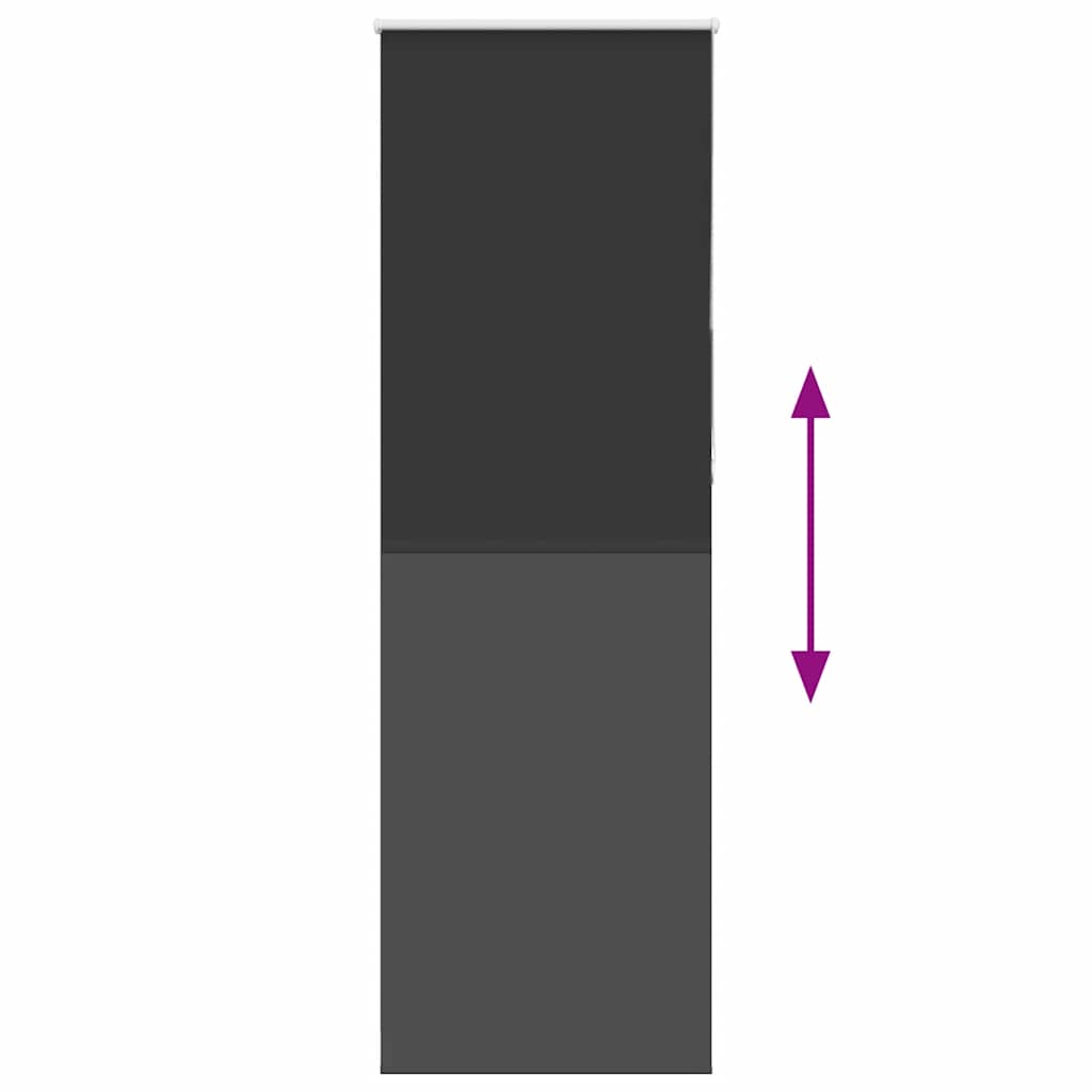 vidaXL Jaluzea cu role opace negru 75x230 cm lățime material 70,7 cm