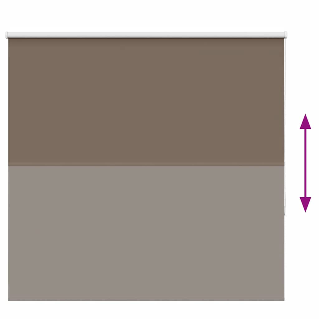 vidaXL Jaluzea cu role opace cafea 145x150 cm lățime materială 141,6 cm