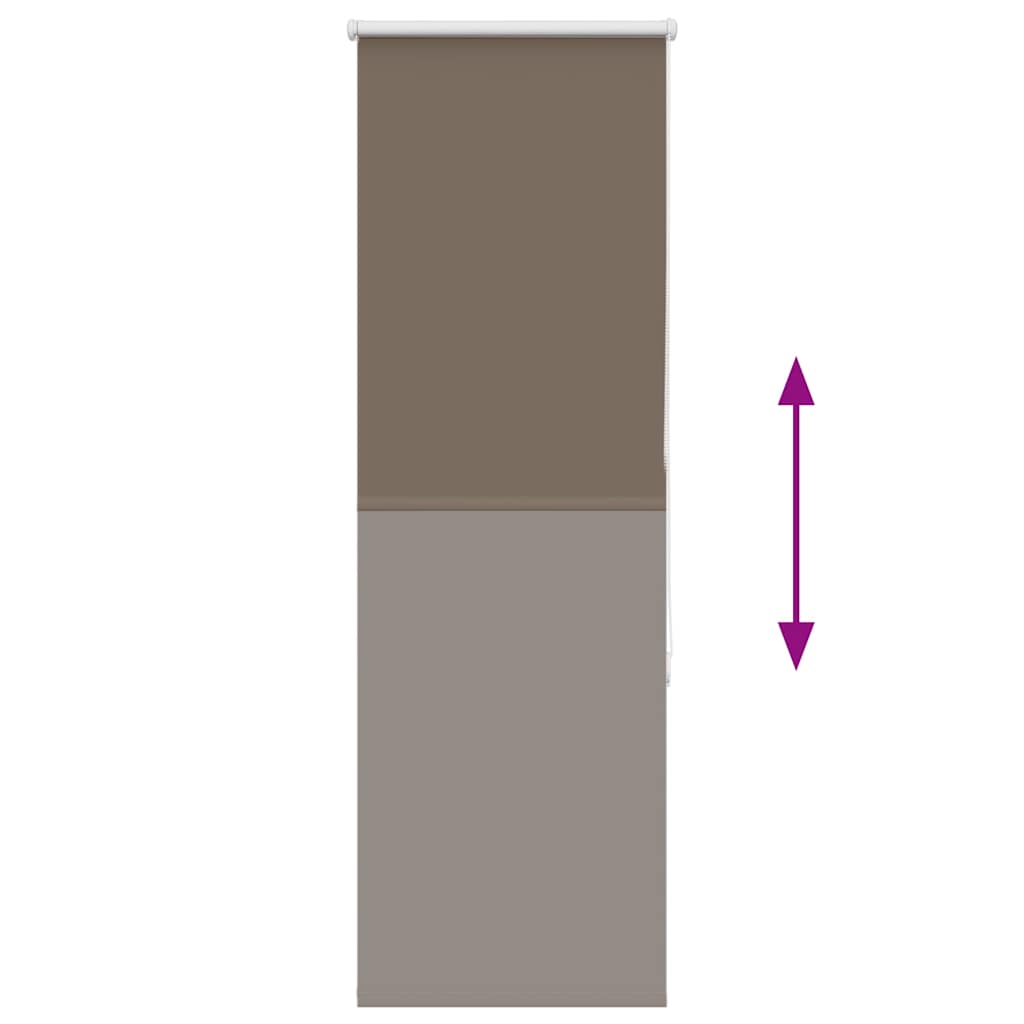 vidaXL Jaluzea cu role opace cafea 50x175 cm lățime țesătură 45,7 cm
