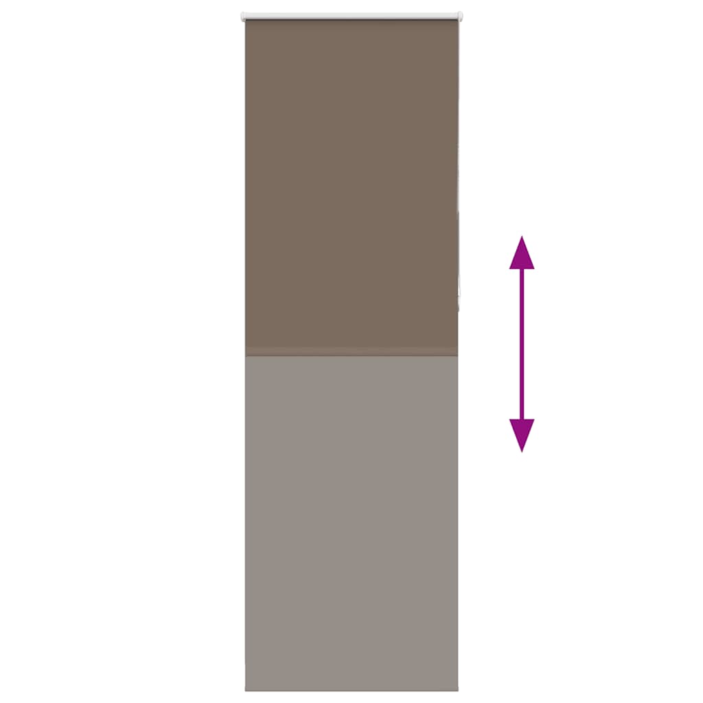 vidaXL Jaluzea cu role opace cafea 65x230 cm lățime material 60,7 cm