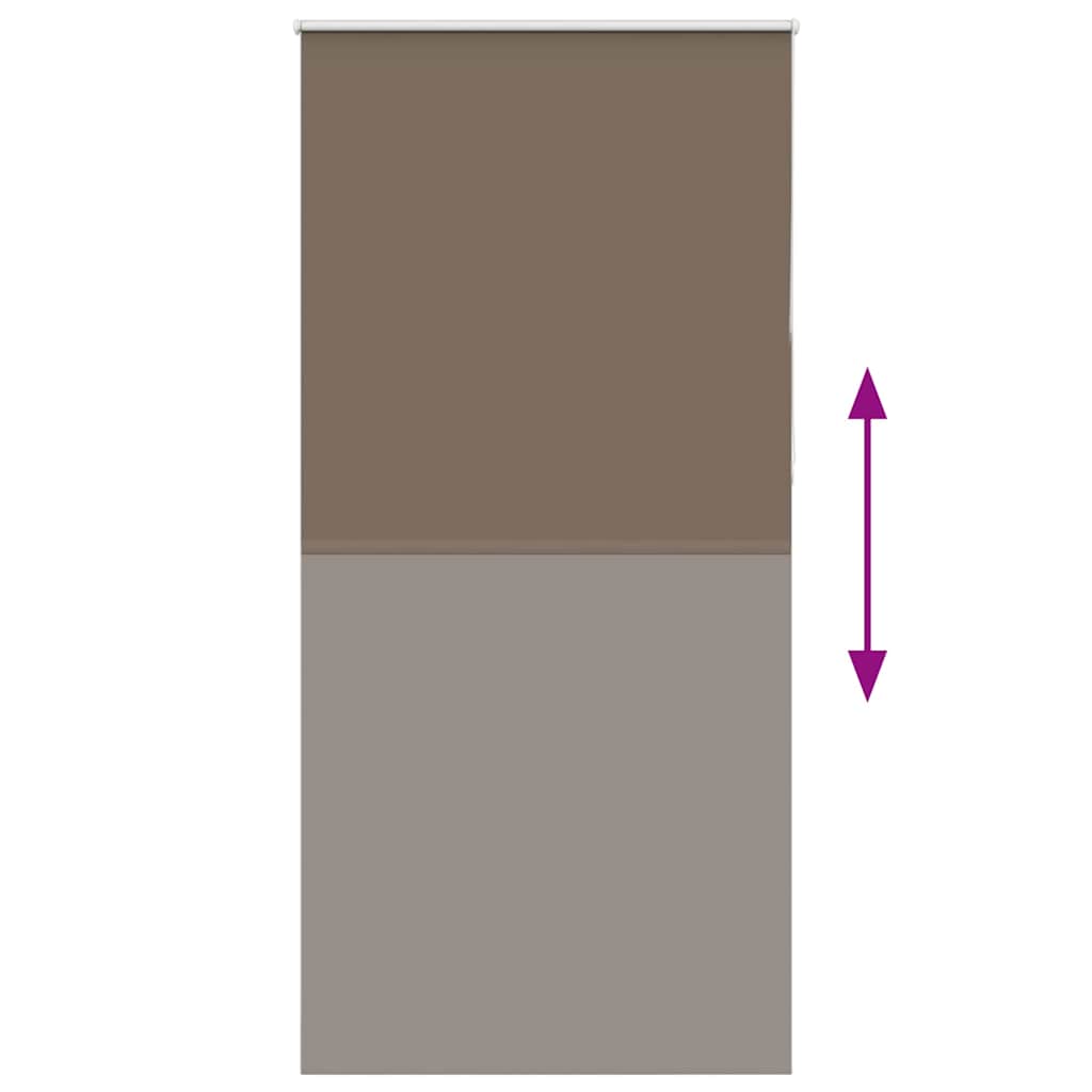 vidaXL Jaluzea cu role opace cafea 115x230 cm lățime țesătură 110,7 cm