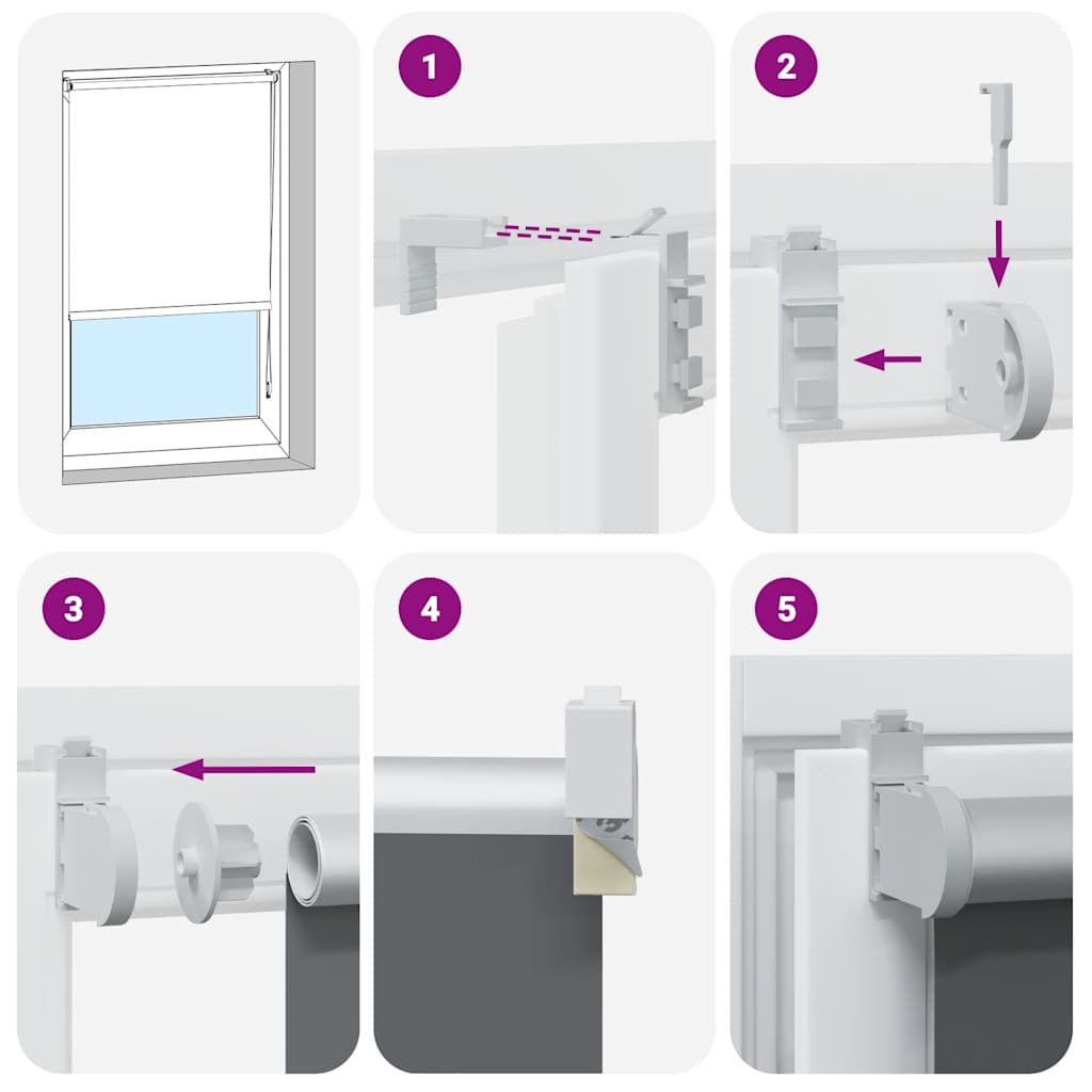 vidaXL Jaluzea cu role opace cafea 120x230 cm lățime țesătură 116,6 cm
