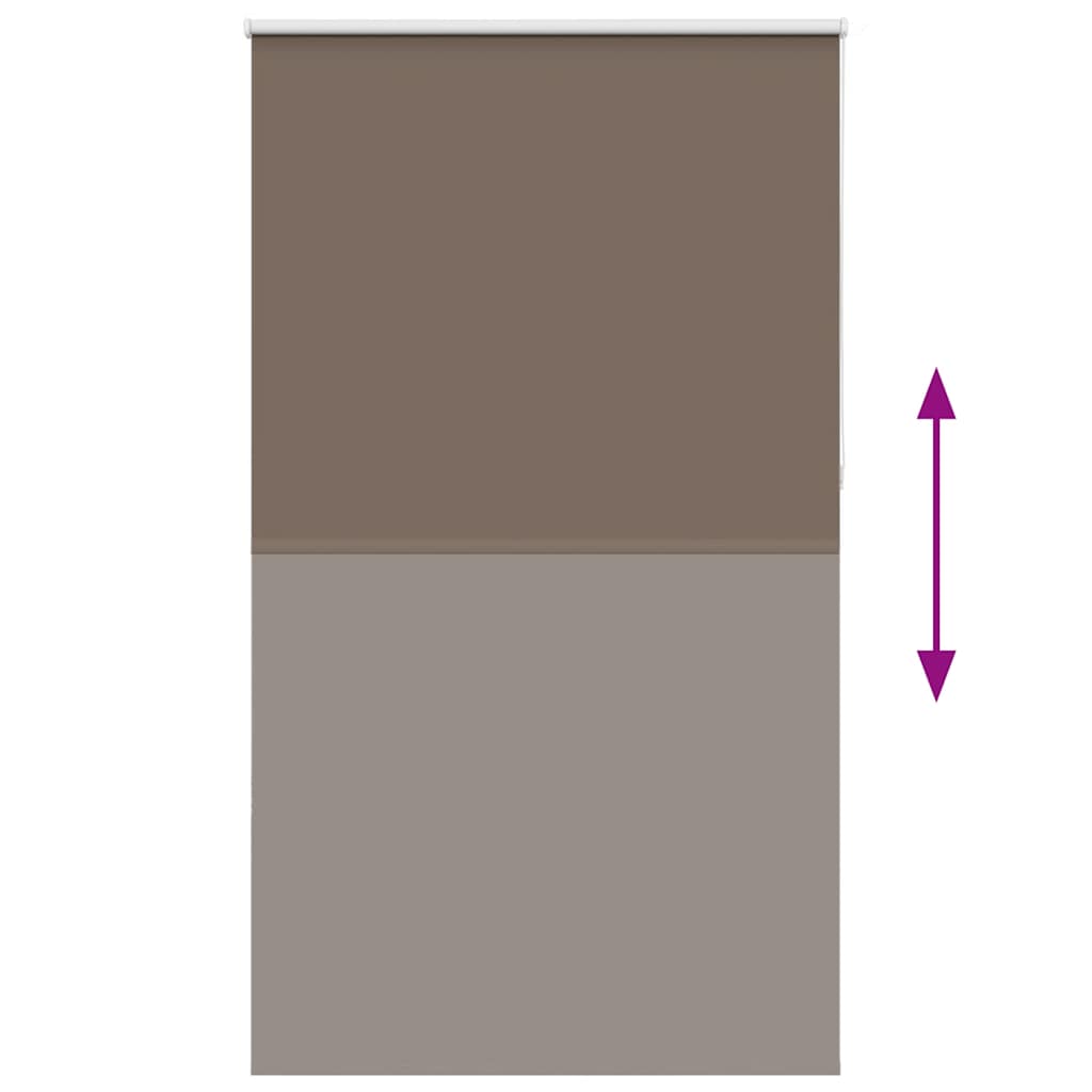 vidaXL Jaluzea cu role opace cafea 135x230 cm lățime țesătură 131,6 cm