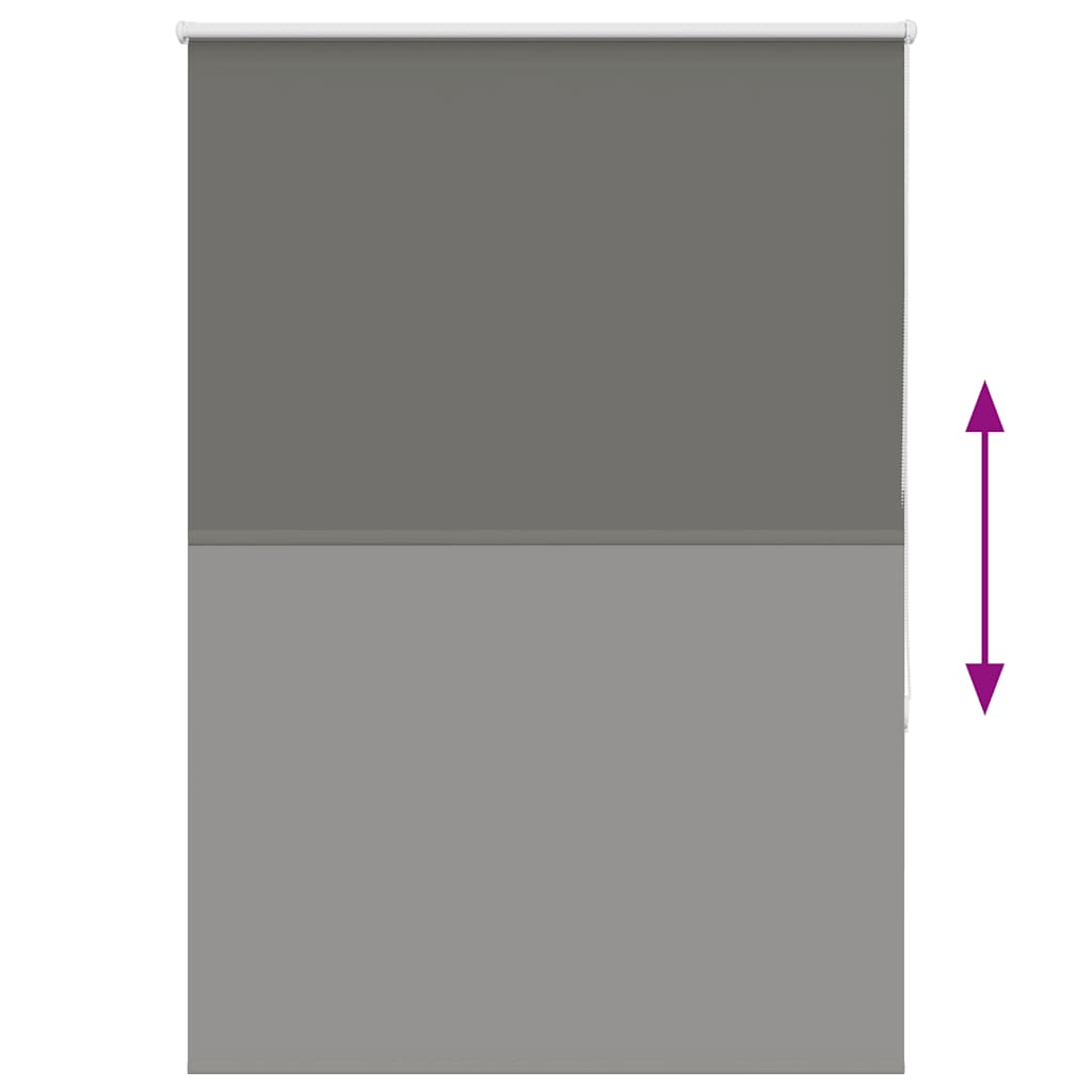 vidaXL Jaluzea cu role opace gri 100x130 cm lățime țesătură 95,7 cm