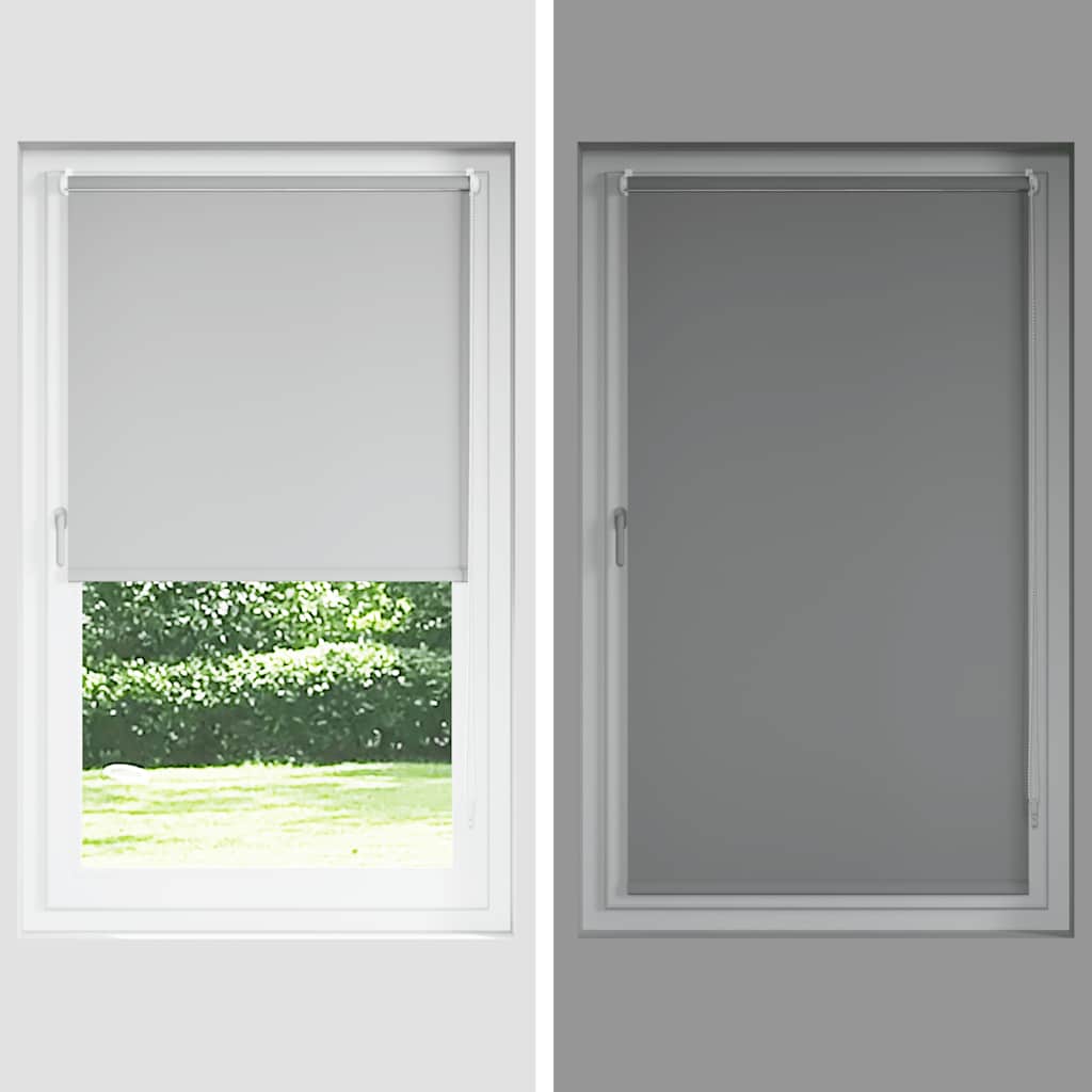 vidaXL Jaluzea cu rolă opaca gri 105x130 cm Latime material 100,7 cm