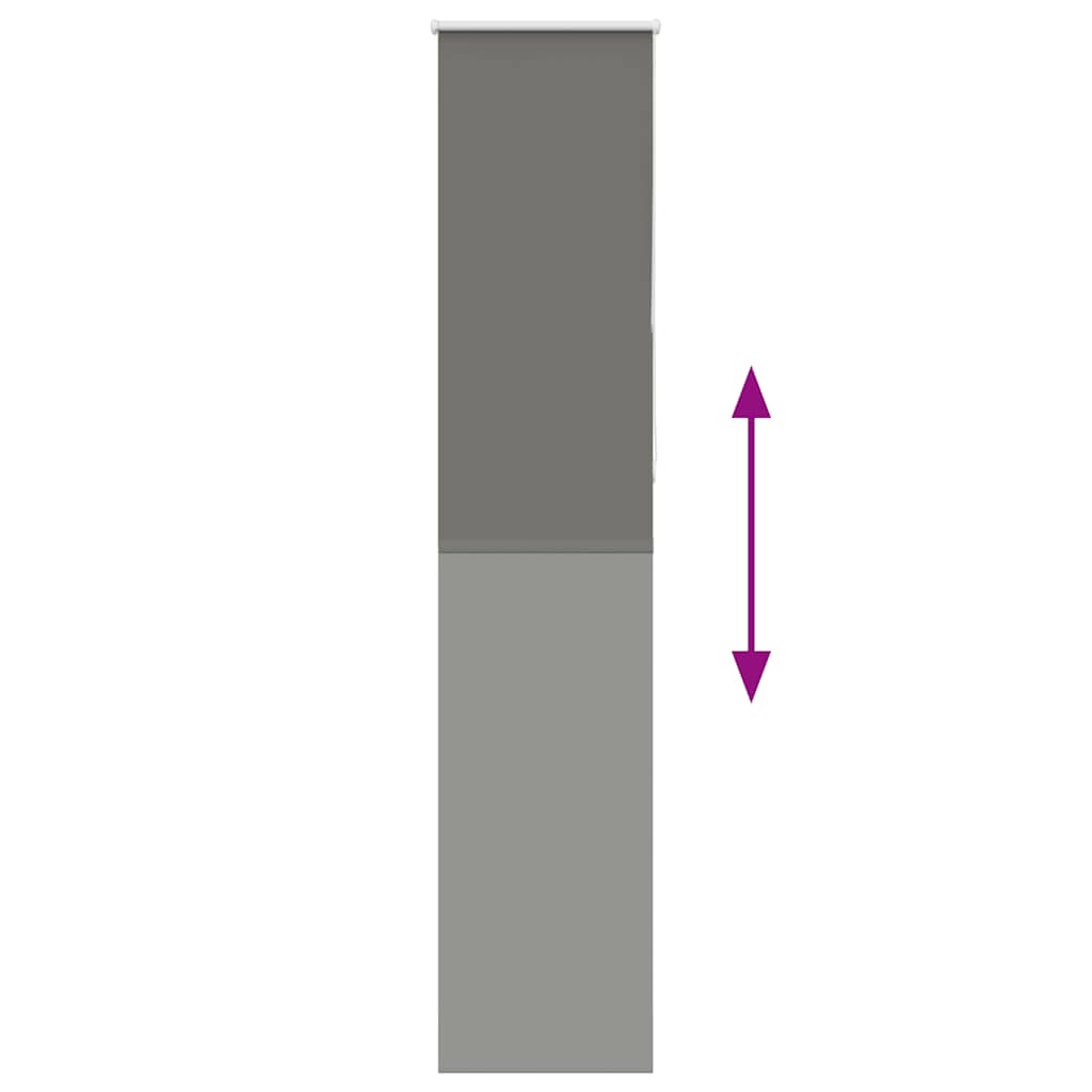 vidaXL Jaluzea cu role opace gri 45x210 cm lățime material 40,7 cm