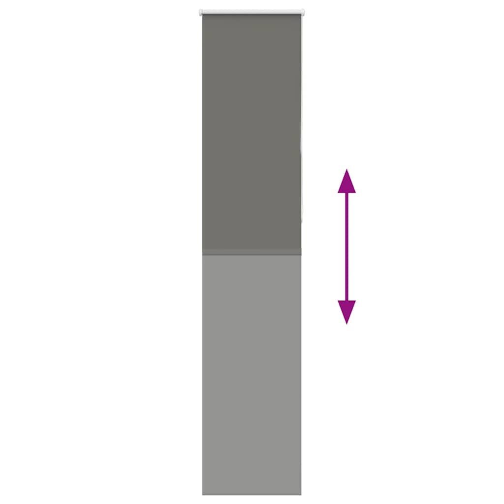 vidaXL Jaluzea cu role opace gri 60x210 cm lățime material 55,7 cm