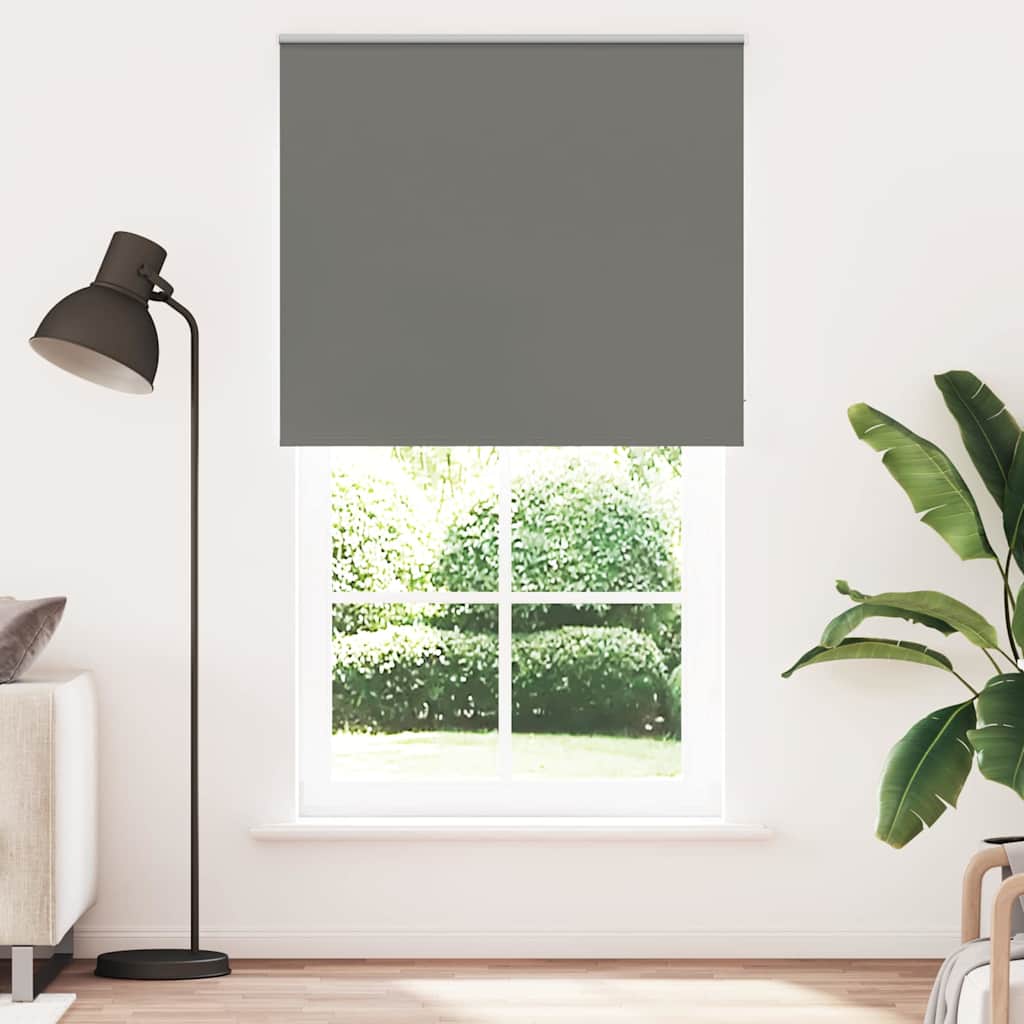 vidaXL Jaluzea cu rolă opaca gri 135x210 cm Latime material 131,6 cm