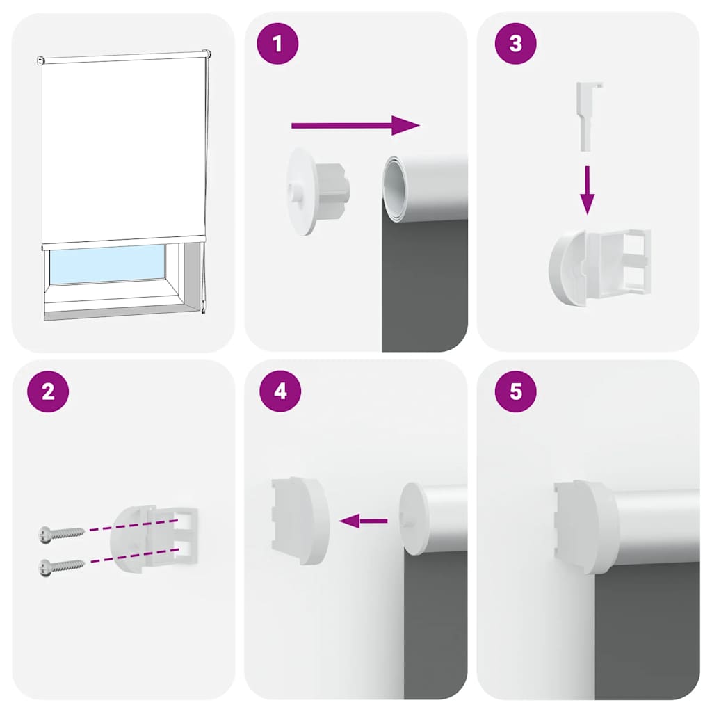 vidaXL Jaluzea cu role opace 145x175 cm Lățime material 141,6 cm vidaXL Jaluzea cu role opace 145x175 cm Lățime material 141,6 cm