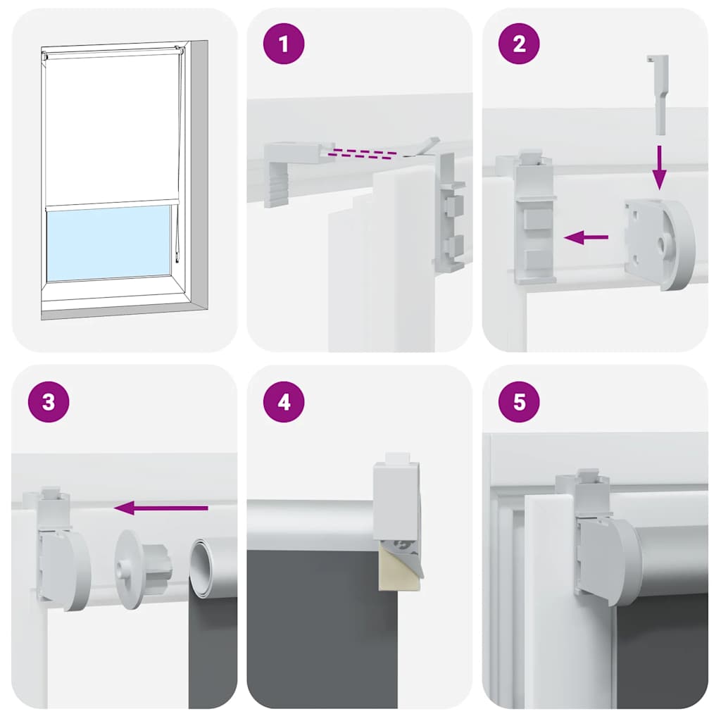 vidaXL Jaluzea cu role opace 155x150 cm lățime material 151,6 cm vidaXL Jaluzea cu role opace 155x150 cm lățime material 151,6 cm