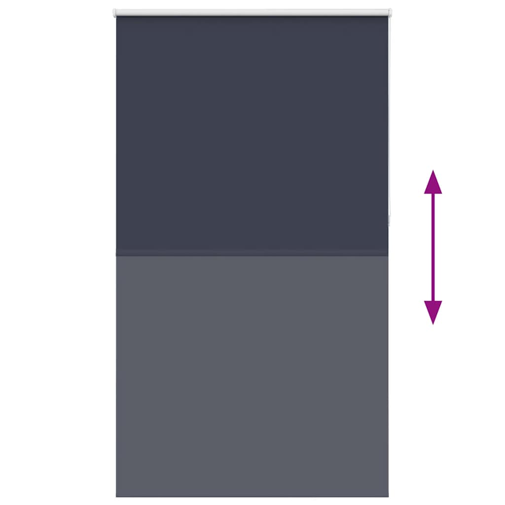 vidaXL Jaluzea cu role opace bleumarin Lățime material 126,6 cm