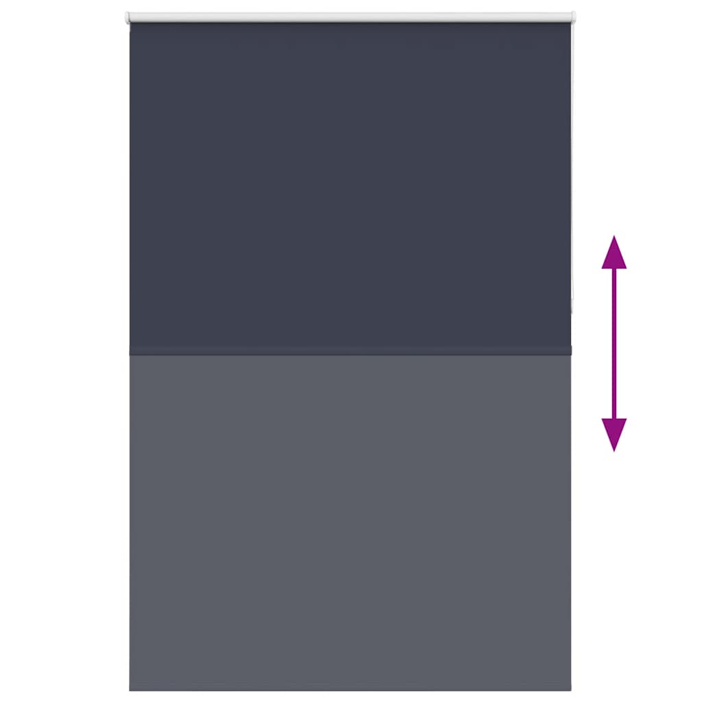 vidaXL Jaluzea cu role opace bleumarin Lățime material 141,6 cm