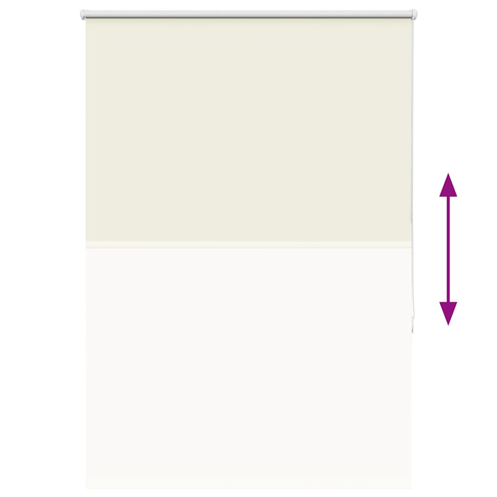 vidaXL Jaluzea cu role opace Ivoar 100x130 cm lățime țesătură 95,7 cm