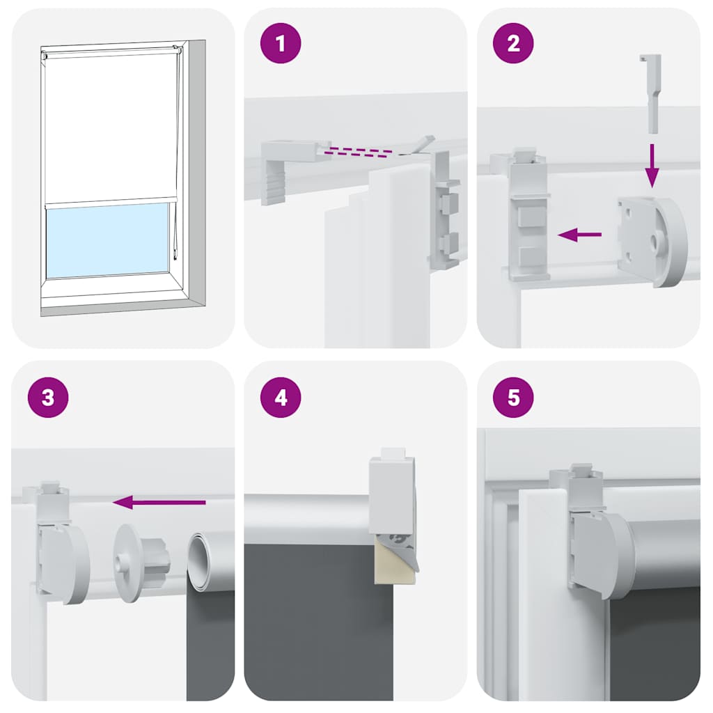 vidaXL Jaluzea cu role opace Ivoar 130x130 cm Lățime material 126,6 cm