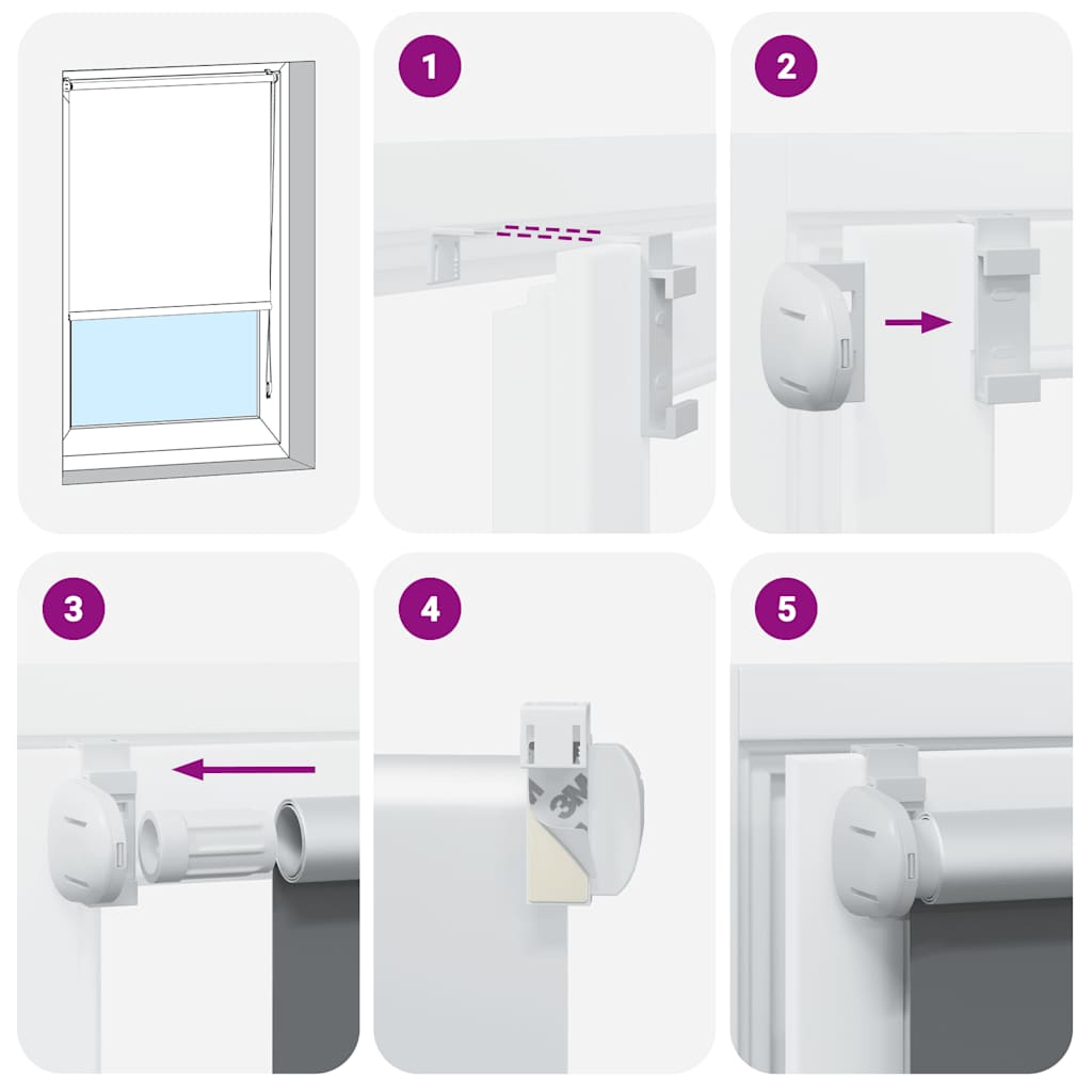 vidaXL Jaluzea cu role opace Ivoar 70x175 cm lățime material 65,7 cm