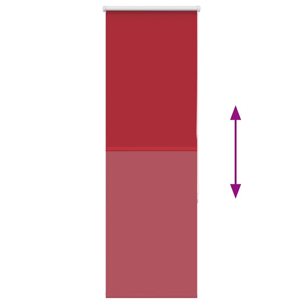 vidaXL Jaluzea cu role opace Roșu 40x130 cm lățime material 35,7 cm