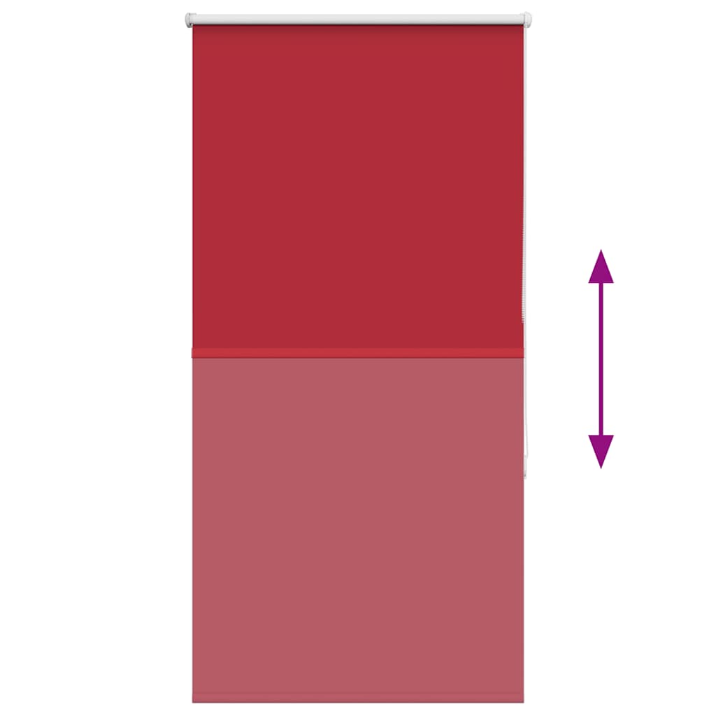 vidaXL Jaluzea cu role opace Roșu 65x130 cm lățime material 60,7 cm