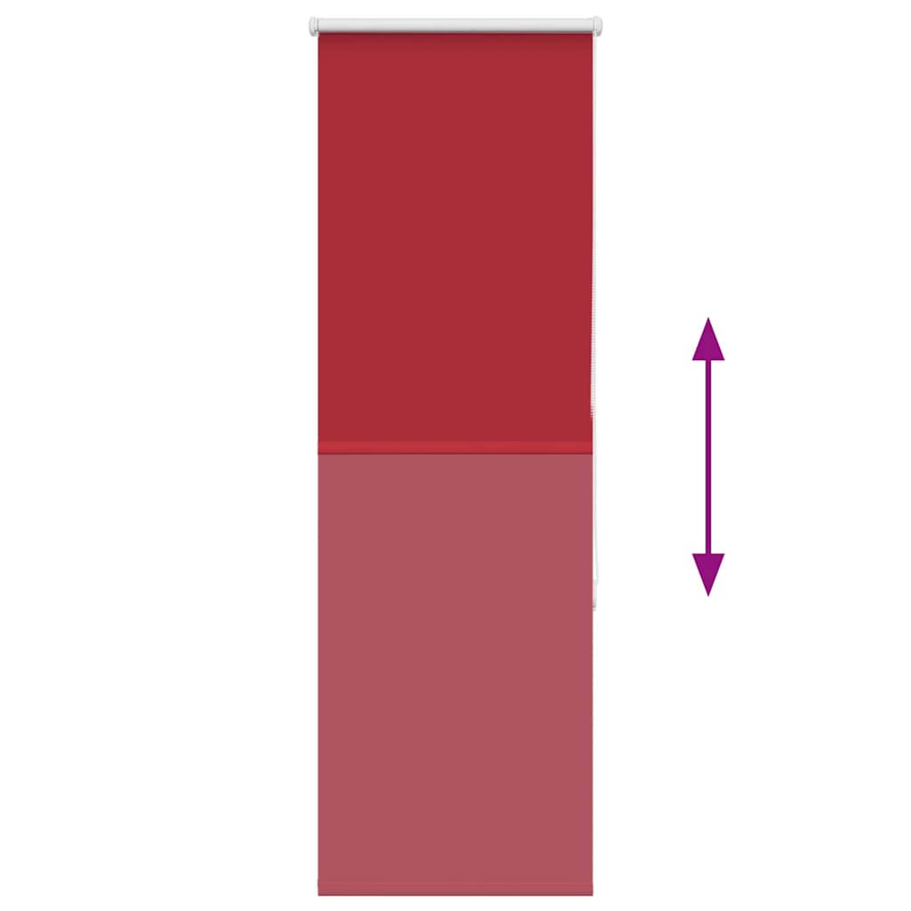 vidaXL Jaluzea cu role opace Roșu 45x150 cm lățime material 40,7 cm