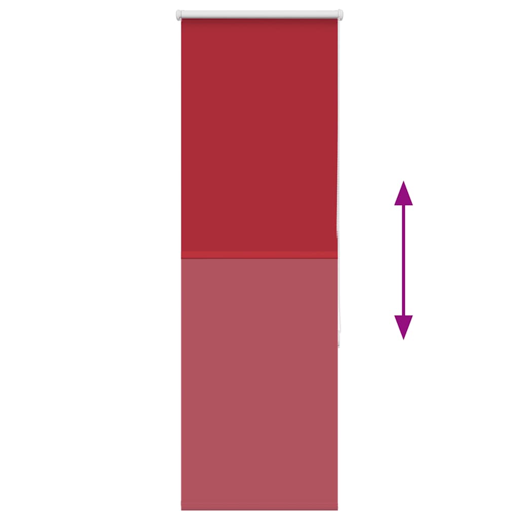 vidaXL Jaluzea cu role opace Roșu 40x175 cm lățime material 35,7 cm
