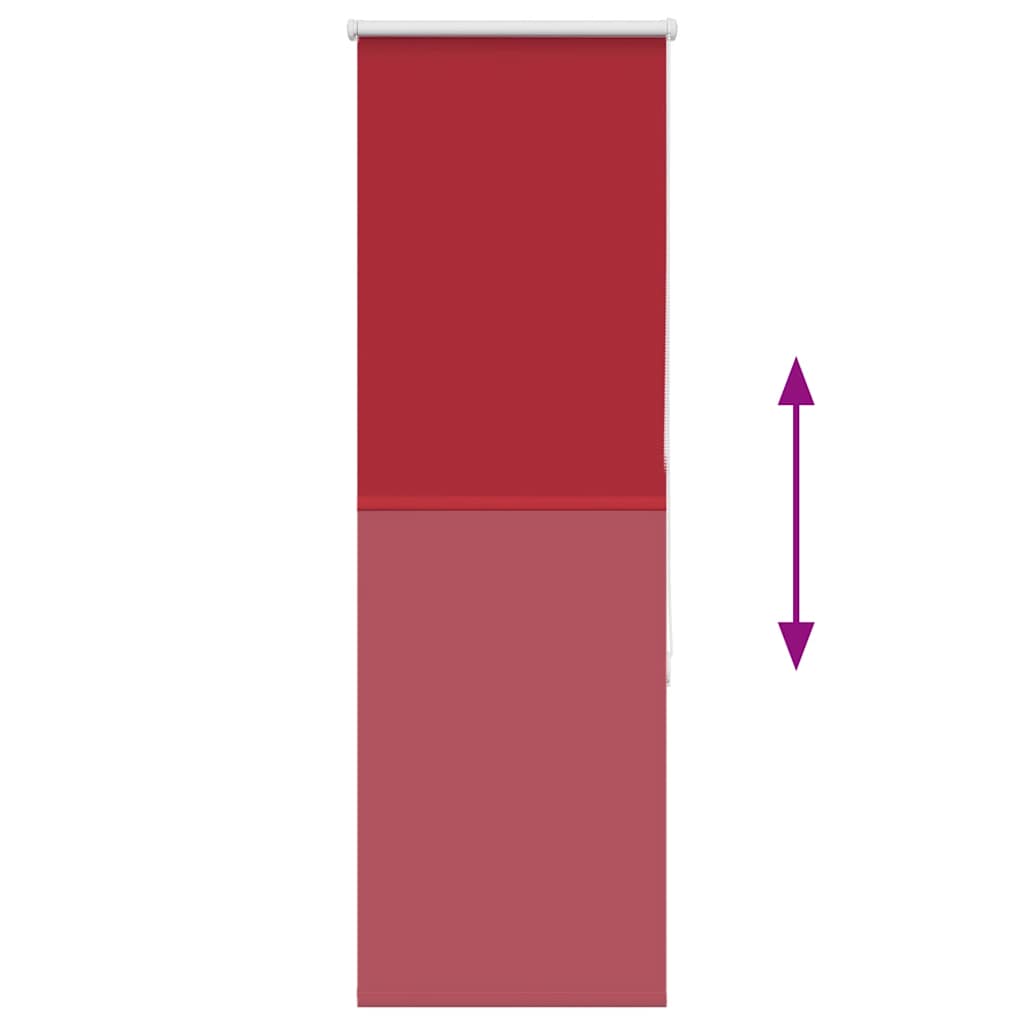vidaXL Jaluzea cu role opace Roșu 50x175 cm lățime material 45,7 cm