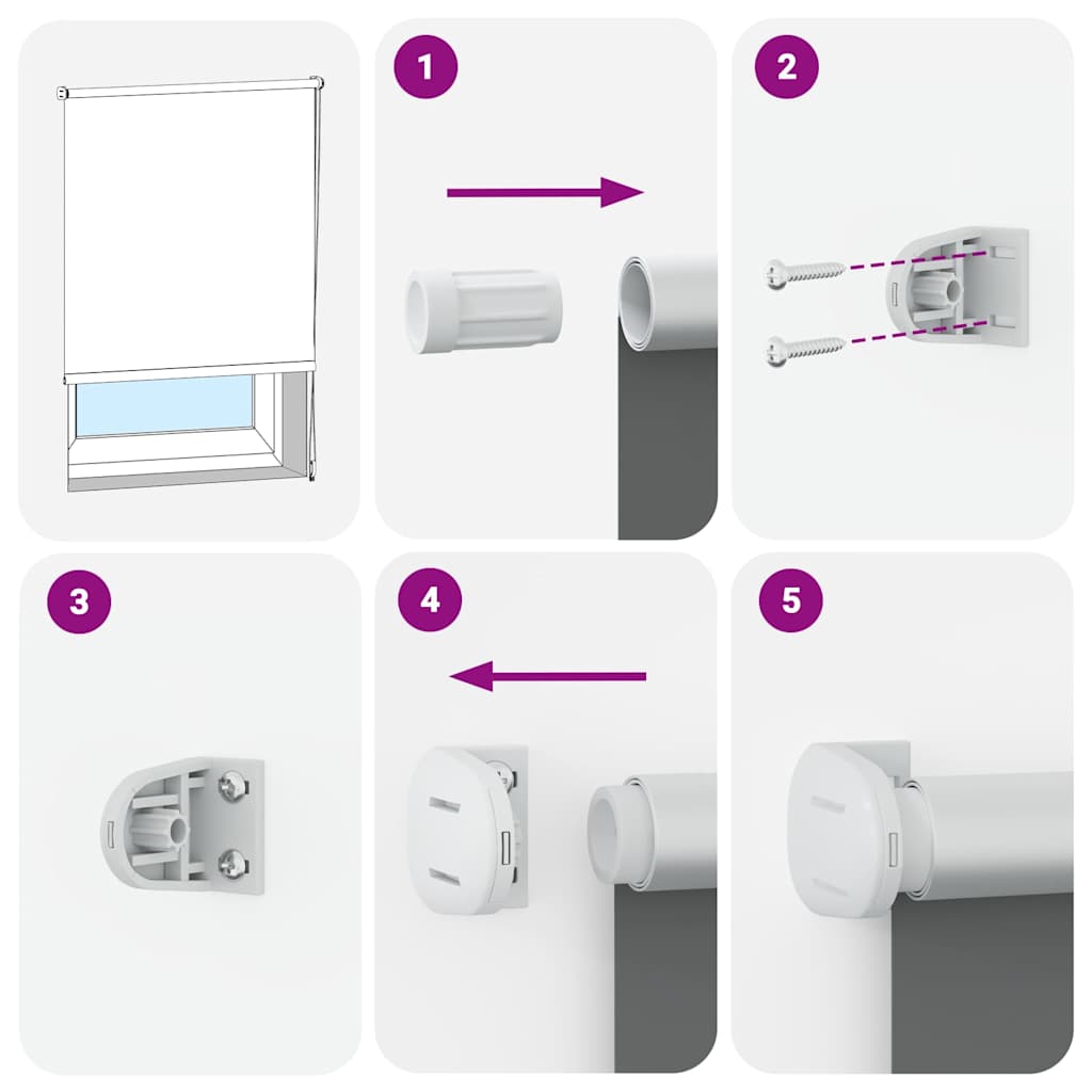 vidaXL Jaluzea cu role opace alb 90x150 cm Lățime material 85,7 cm vidaXL Jaluzea cu role opace alb 90x150 cm Lățime material 85,7 cm