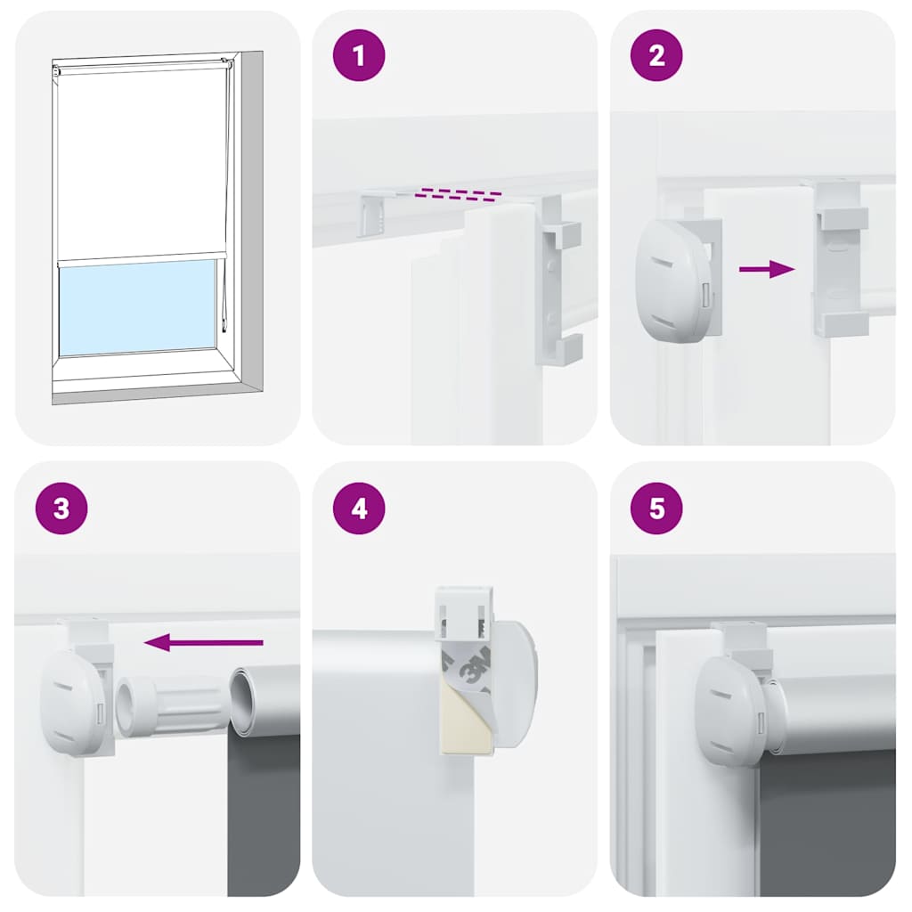 vidaXL Jaluzea cu role opace alb 90x210 cm Lățime material 85,7 cm