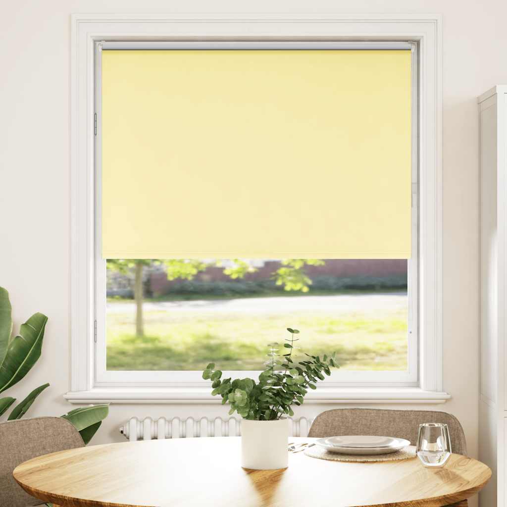 vidaXL Jaluzea cu rolă opaca galben 105x130 cm Latime material 100,7 cm