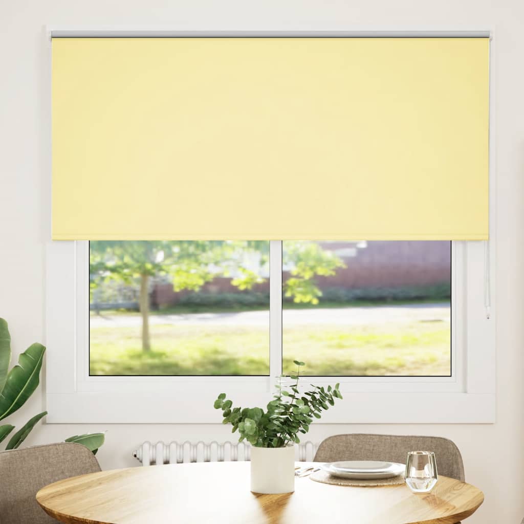vidaXL Jaluzea cu role opace galben 165x130 cm Lățime material 161,6 cm vidaXL Jaluzea cu role opace galben 165x130 cm Lățime material 161,6 cm