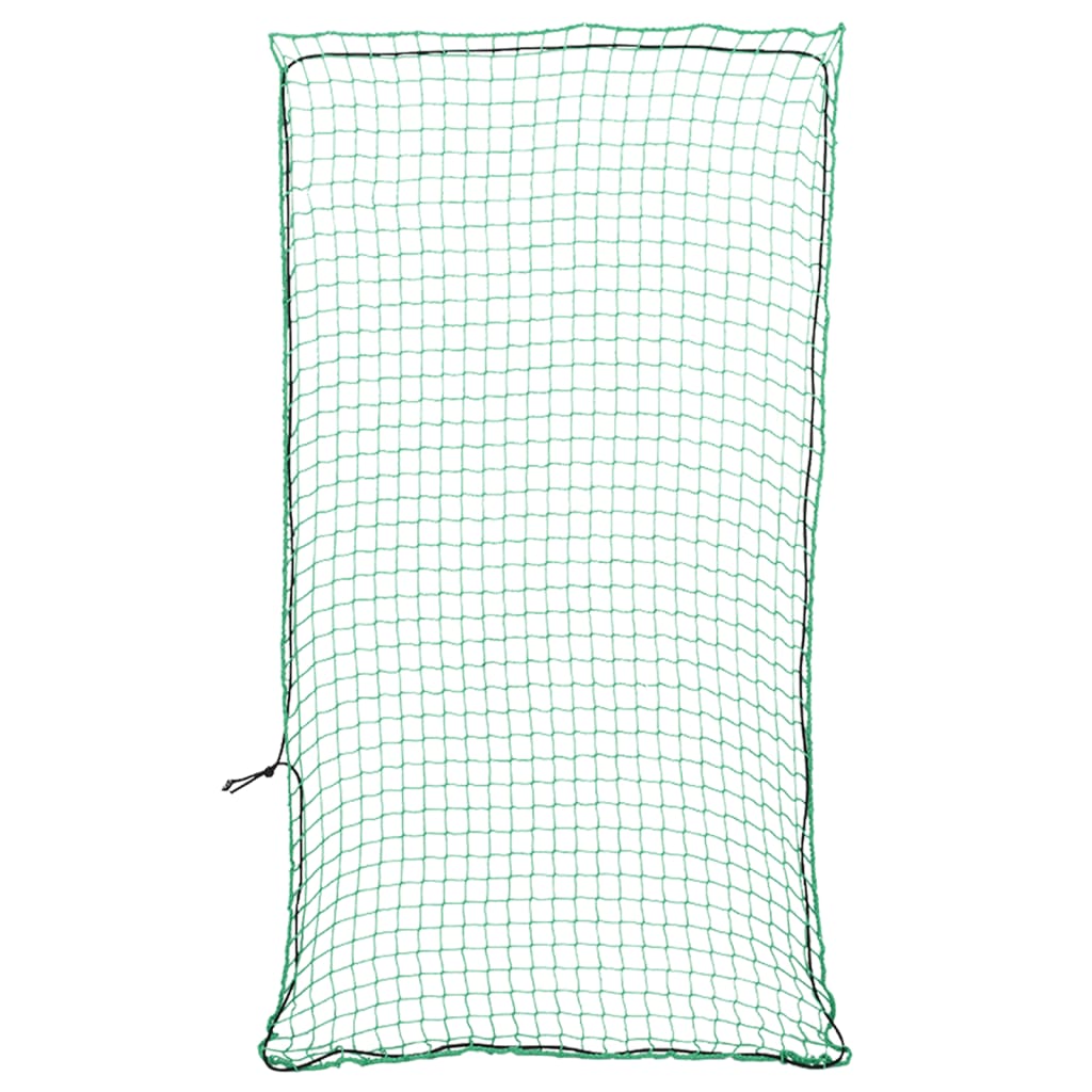 vidaXL Plasă de remorcă cu funie elastică, verde, 7x3,5 m, PP
