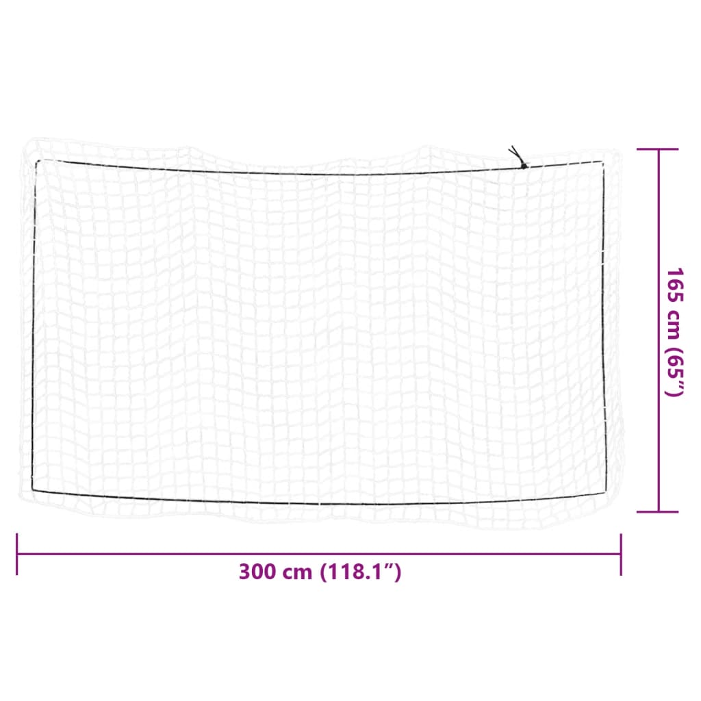 vidaXL Plasă de remorcă cu funie elastică, alb, 3x1,65 m, PP vidaXL Plasă de remorcă cu funie elastică, alb, 3x1,65 m, PP