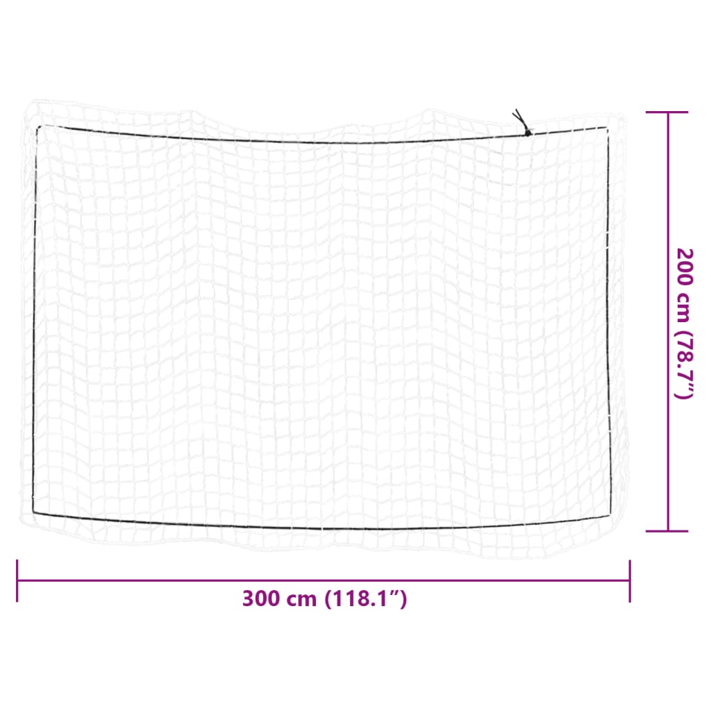 vidaXL Plasă de remorcă cu funie elastică, alb, 3x2 m, PP vidaXL Plasă de remorcă cu funie elastică, alb, 3x2 m, PP
