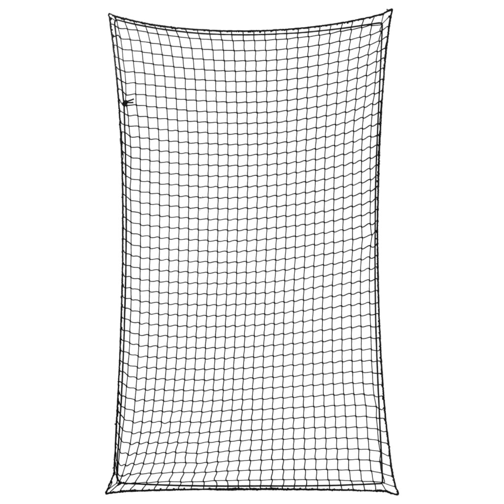 vidaXL Plasă de remorcă cu funie elastică, negru, 2,5x1,5 m, PP