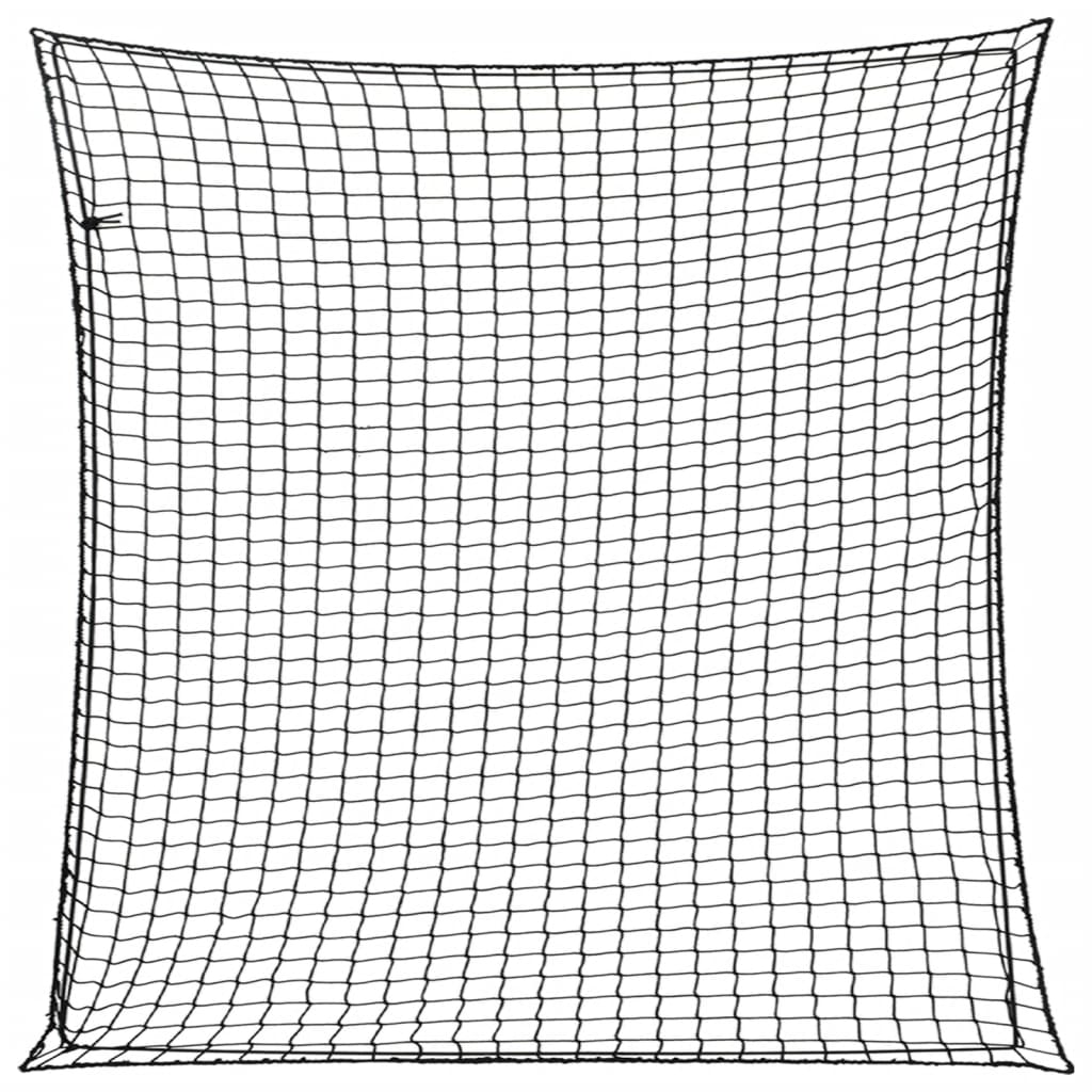 vidaXL Plasă de remorcă cu funie elastică, negru, 4x4 m, PP