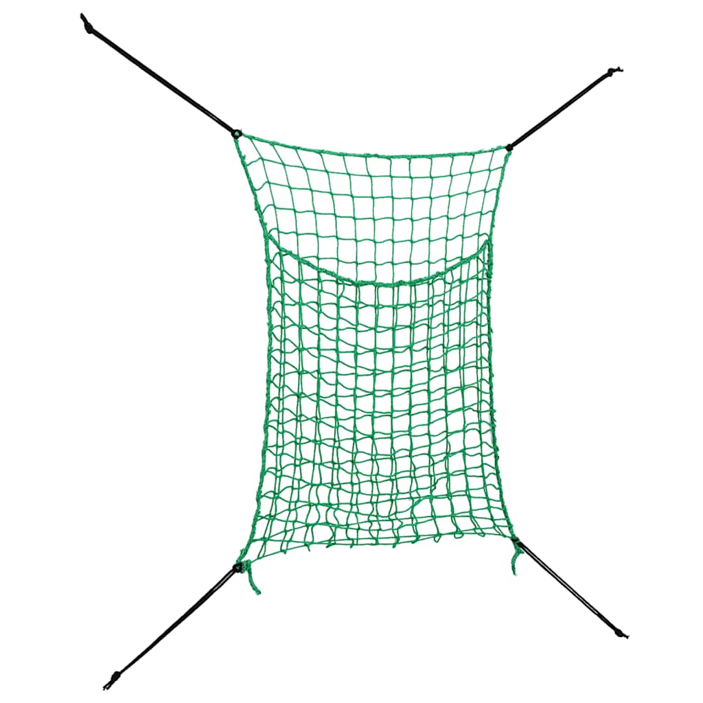 vidaXL Plase pentru fân, 2 buc, verde, dreptunghiulară, 200x120 cm, PP vidaXL Plase pentru fân, 2 buc, verde, dreptunghiulară, 200x120 cm, PP