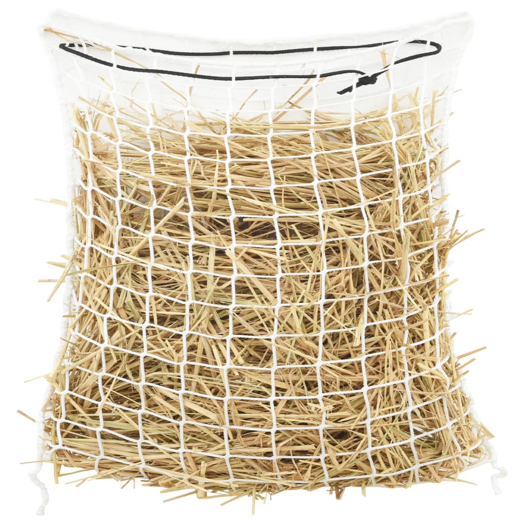 vidaXL Plase pentru fân, 2 buc, alb, rotunde, 75x75 cm PP vidaXL Plase pentru fân, 2 buc, alb, rotunde, 75x75 cm PP