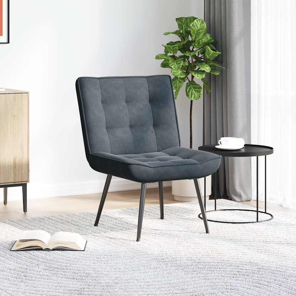 vidaXL Scaun de relaxare gri închis 64x74x84 cm catifea vidaXL Scaun de relaxare gri închis 64x74x84 cm catifea