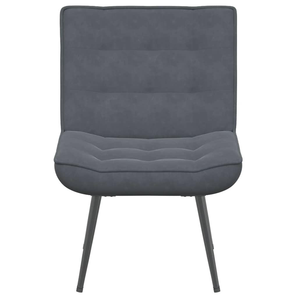 vidaXL Scaun de relaxare gri închis 64x74x84 cm catifea vidaXL Scaun de relaxare gri închis 64x74x84 cm catifea