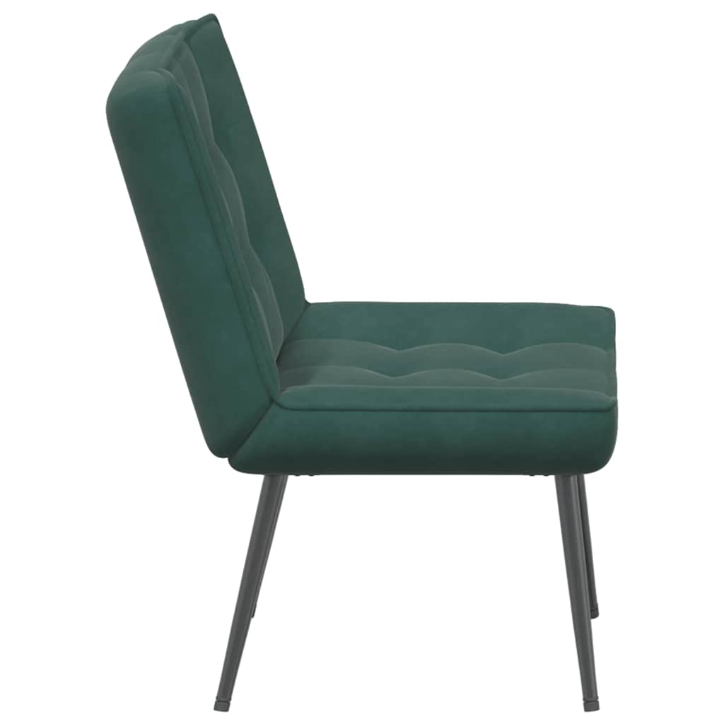 vidaXL Scaun de relaxare Verde închis 64x74x84 cm catifea vidaXL Scaun de relaxare Verde închis 64x74x84 cm catifea