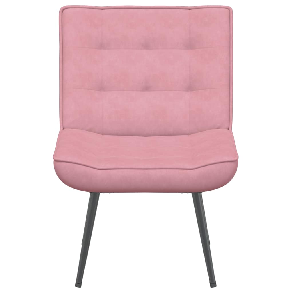 vidaXL Scaun de relaxare roz 64x74x84 cm catifea