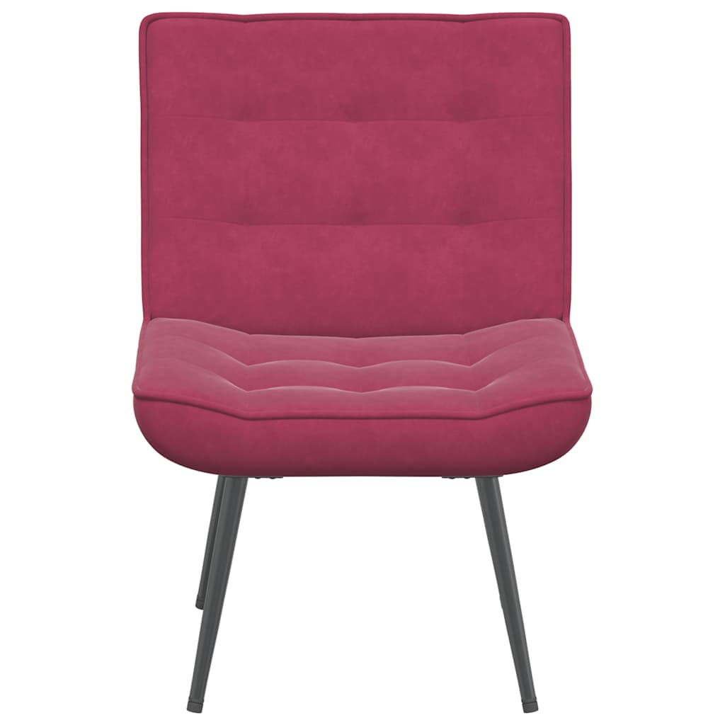 vidaXL Scaun de relaxare Vin Roșu 64x74x84 cm catifea