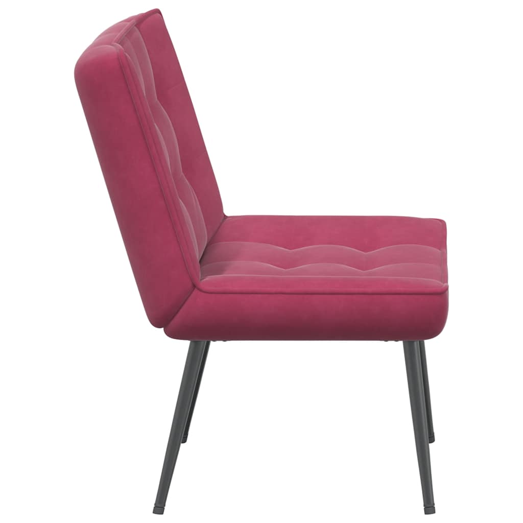 vidaXL Scaun de relaxare Vin Roșu 64x74x84 cm catifea