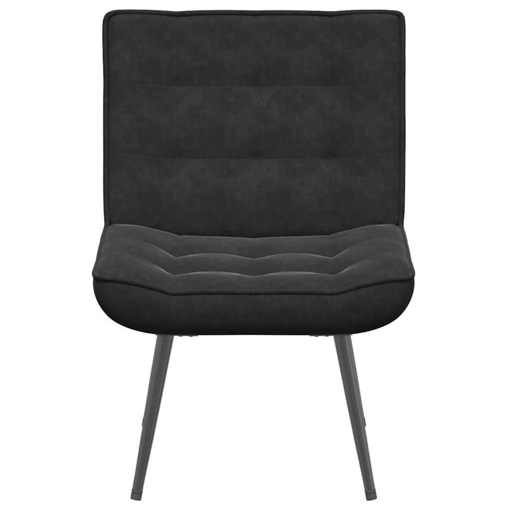vidaXL Scaun de relaxare negru 64x74x84 cm catifea vidaXL Scaun de relaxare negru 64x74x84 cm catifea