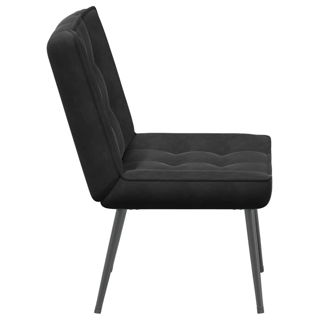 vidaXL Scaun de relaxare negru 64x74x84 cm catifea vidaXL Scaun de relaxare negru 64x74x84 cm catifea