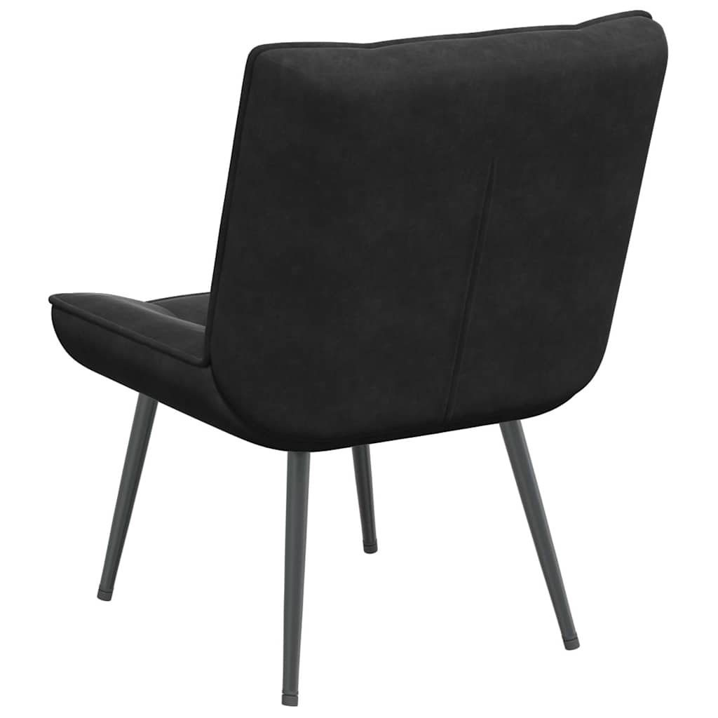 vidaXL Scaun de relaxare negru 64x74x84 cm catifea vidaXL Scaun de relaxare negru 64x74x84 cm catifea