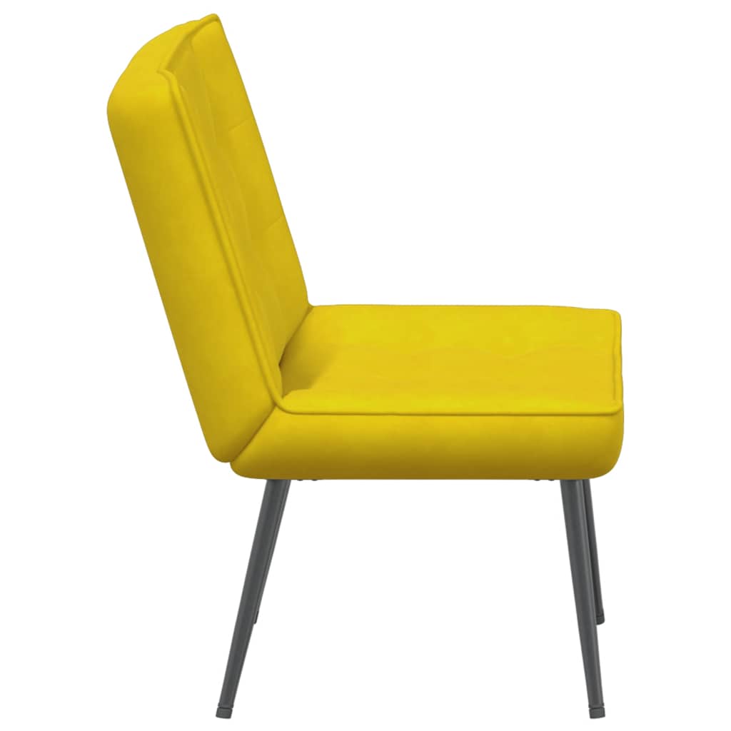 vidaXL Scaun de relaxare galben 64x74x84 cm catifea vidaXL Scaun de relaxare galben 64x74x84 cm catifea
