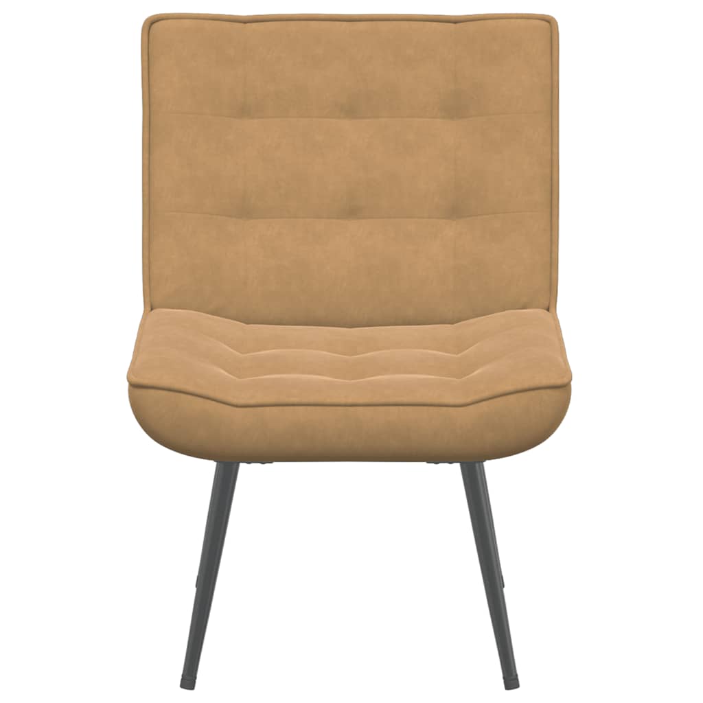 vidaXL Scaun de relaxare maro 64x74x84 cm catifea vidaXL Scaun de relaxare maro 64x74x84 cm catifea