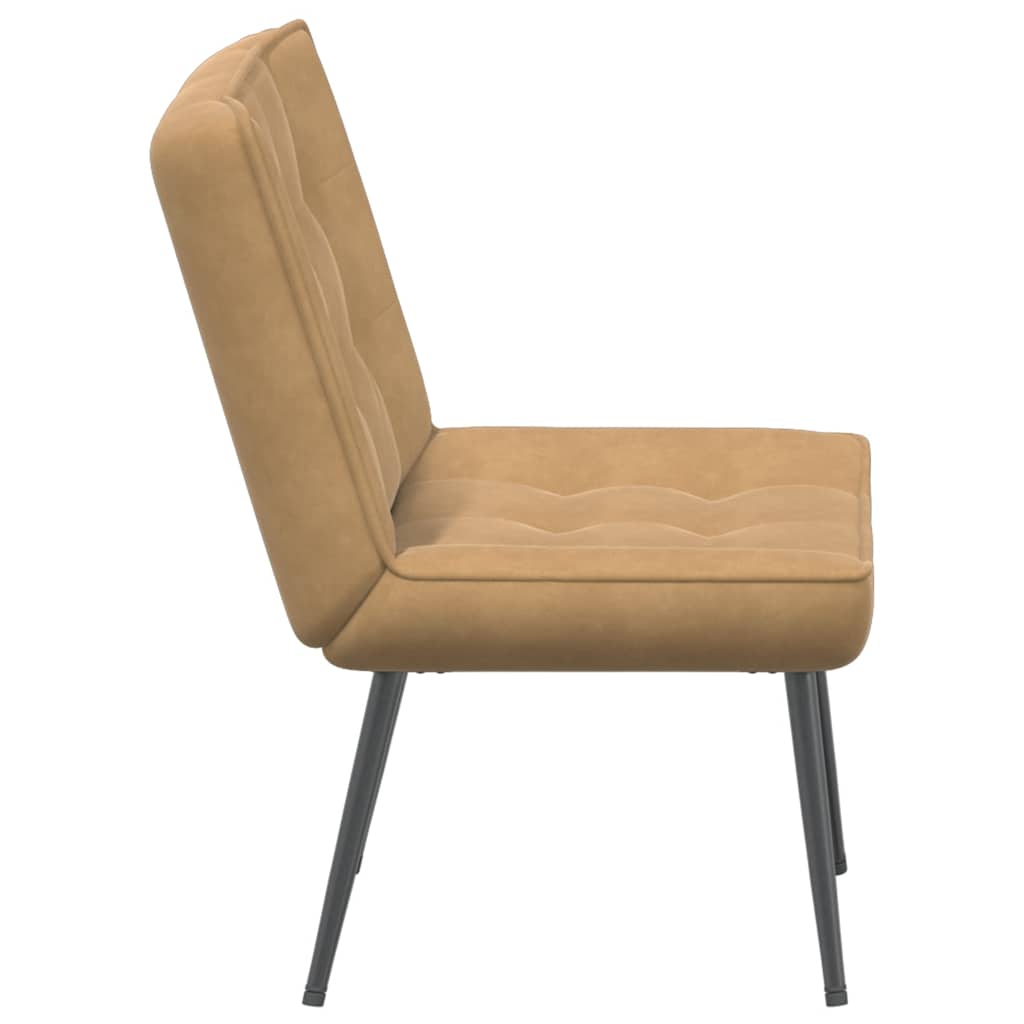 vidaXL Scaun de relaxare maro 64x74x84 cm catifea vidaXL Scaun de relaxare maro 64x74x84 cm catifea