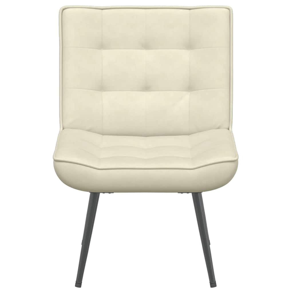 vidaXL Scaun de relaxare cremă 64x74x84 cm catifea